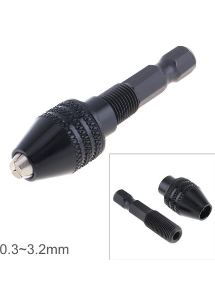 Matkap Chuck Mini 0.3-3.2mm Evrensel Sürücü Adaptörü 1/4 Hex Shank Mini Elektronik Matkap Chuck Bit Araç Seti (Yurt Dışından)