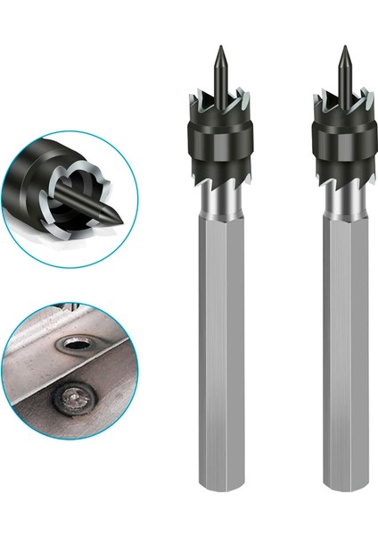 5L16 Xcan Matkap Ucu Nokta Kaynak Matkap Ucu Kesici Çift Taraflı Karbür Ucu Paslanmaz Metal Delik Delme Merkezi Matkap Kesici 3/8''5/16'' (Yurt Dışından)