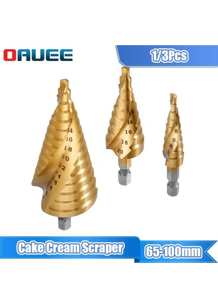 4-32MM 15 Adım Titanyum Hss Kaplama Bit Altıgen Şaft Spiral Oluk Üçgen Şaft Düz Flüt Adım Matkap Ucu Katı Koni Matkap Ucu 4-32MM (Yurt Dışından) fiyatları