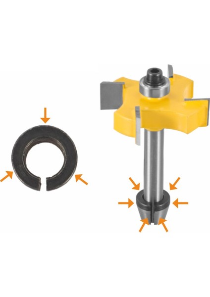 3 Adet 6MM/6.35MM/8MM Collet Chuck Gravür Kırpma Makinesi Ayna Adaptörü Freze Kesicisi Yönlendirici Bit Pensetler (Yurt Dışından) fiyatları
