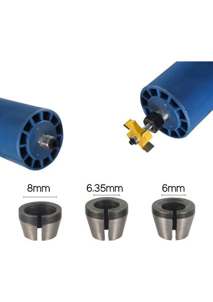 3 Adet 6MM/6.35MM/8MM Collet Chuck Gravür Kırpma Makinesi Ayna Adaptörü Freze Kesicisi Yönlendirici Bit Pensetler (Yurt Dışından) modelleri