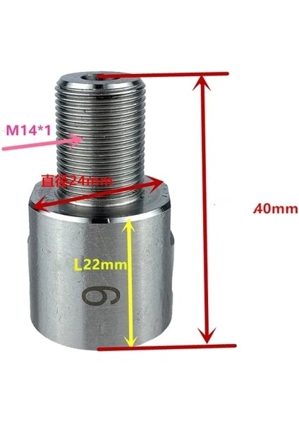 6mm M14X1 Sanou K01-63 Torna Aynası Üç/dört Çene, M14*1 Için K01-50 63 80 K02-50 K02-63 Mini Dıy Metal Ahşap Torna Araçları Biyel (Yurt Dışından)