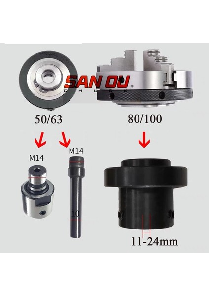 6mm M14X1 Sanou K01-63 Torna Aynası Üç/dört Çene, M14*1 Için K01-50 63 80 K02-50 K02-63 Mini Dıy Metal Ahşap Torna Araçları Biyel (Yurt Dışından) fırsatları