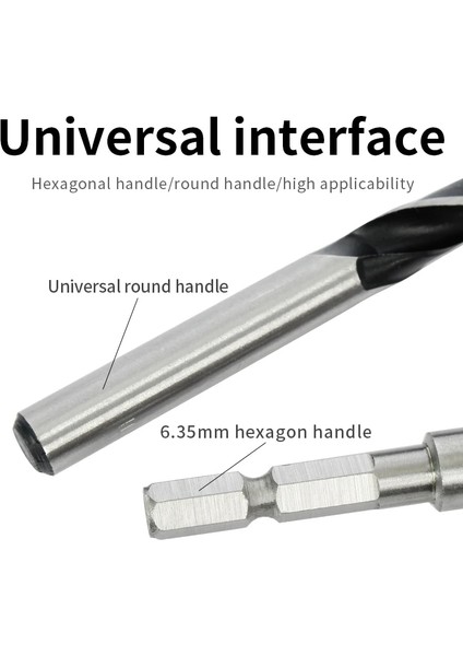 Altıgen Sap 2-8mm Altıgen Saplı Üç Noktalı Ağaç Işleme Matkap Ucu Perfore Destek Matkap Elektrikli Matkap Döner Kafa Ahşap Tahta Delik Özel (Yurt Dışından)