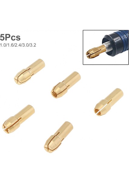 5 Adet 1.0-3.2mm Mini Matkap Aynaları Adaptörü Pensetler Hızlı Chuck Mini Aracı Için (Yurt Dışından)