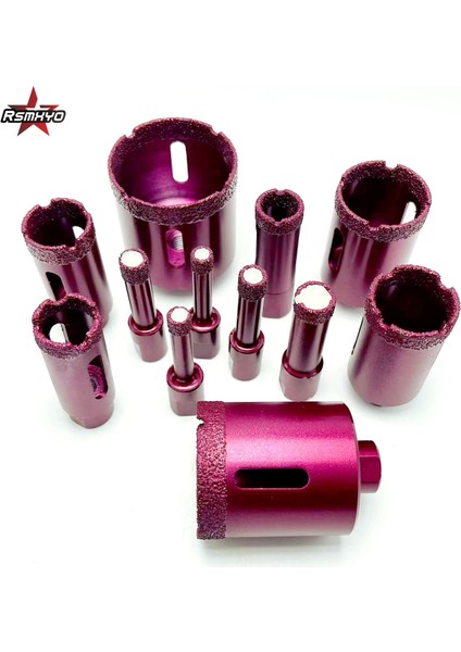 35MM M10 Konu Vakum Kaynaklı Kuru Elmas Delme Çekirdek Uçları Seramik Karo Delik Testere Granit Mermer Porselen Tuğla Matkap Ucu Araçları 1 Adet (Yurt Dışından)
