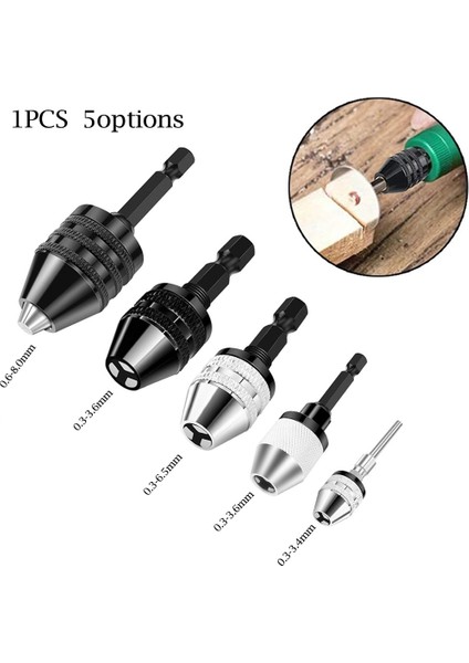 0 3 3 6mms Anahtarsız Matkap Chuck Adaptörü Hex Shank Hızlı Değişim Bit Dönüştürücü Aracı Elektrikli Öğütücü Tırnak Oyma Makinesi 6.35MM (Yurt Dışından)