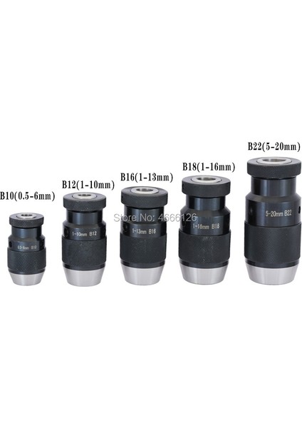 B22-(5-20MM) B10(0.5-6MM) B12(1-10MM), B16(1-13MM), B18(1-16MM) B22(5-20)MATKAP Mandreni Anahtarsız Mandren Kendiliğinden Sıkmalı Otomatik Kilitleme (Yurt Dışından) fiyatları