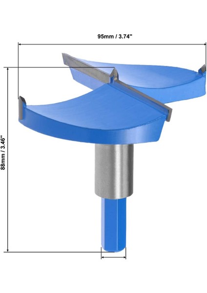 50MM-HEX Saplı Forstner Matkap Uçları 40-100MM Burgu Matkap Ucu Seti Ağaç Işleme Matkap Ucu (Yurt Dışından)