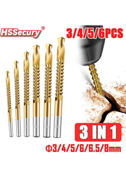 Set 30 3/4/5/6 Adet Kobalt Matkap Ucu Spiral Vida Metrik Kompozit Dokunun Matkap Kesme Delme Parlatma Ağaç Işleme Hss Büküm Matkap Araçları (Yurt Dışından)