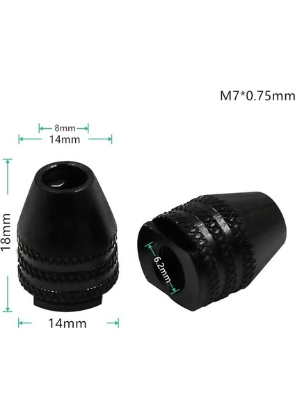 Kısa Kuyruk M7X0.75MM 4 Boyutları Evrensel Çoklu Matkap Chuck Anahtarsız 0.3-3.2mm Mini Matkap Ucu Chucks Adaptörü Dremel Döner Aksesuarları Gravür Araçları (Yurt Dışından)