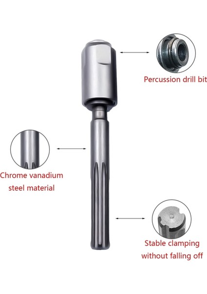 Siyah Saplı Rotor R Elektrikli Darbeli Matkap Adaptörü Pratik Darbeli Matkap Uçları Kare Saplı Yuvarlak Saplı Uzatmak Matkap Uçları Sanayi Için (Yurt Dışından) modelleri