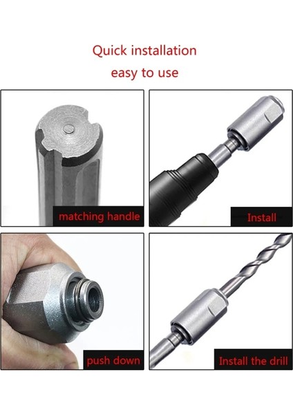 Siyah Saplı Rotor R Elektrikli Darbeli Matkap Adaptörü Pratik Darbeli Matkap Uçları Kare Saplı Yuvarlak Saplı Uzatmak Matkap Uçları Sanayi Için (Yurt Dışından) fırsatları