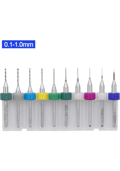 10 Adet 0.1-1mm 0.1-3.0mm Baskı Devre Kartı Matkap Uçları Karbür Mikro Matkap Uçları Cnc Pcb Büküm Matkap (Yurt Dışından)