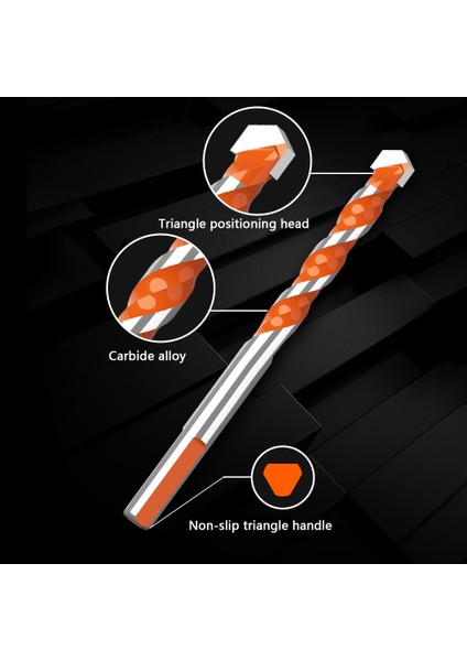 Mavi 12MM Oauee Dişli Üçgen Tungsten Çelik Duvar Karosu Beton Delme Ucu Ev Mermer Derebeyi Elmas El Elektrikli Matkap (Yurt Dışından) fırsatları