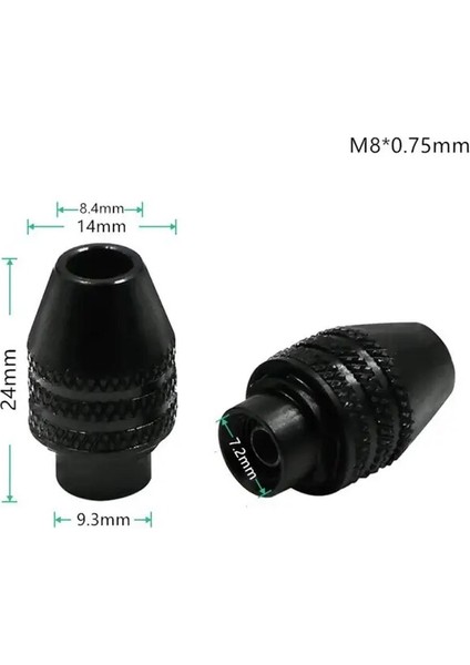 Uzun Kuyruk M8X0.75MM Ayna Araçları M7X0.75 M8X0.75 Ayna Evrensel Mini Taşlama Aynası 0.3x3.2 mm Collet Ayarlanabilir Elektrikli Taşlama (Yurt Dışından)