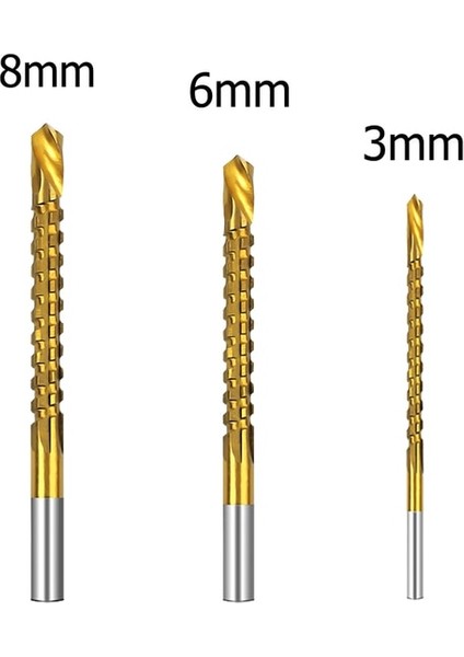 3 Adet Matkap Seti B Kutusu 3/6 Adet Kobalt Matkap Ucu Seti Pilot Noktalı Spiral Vida Metrik Metal Büküm Matkap Ucu Musluk Seti Kesme Delme Parlatma (Yurt Dışından)