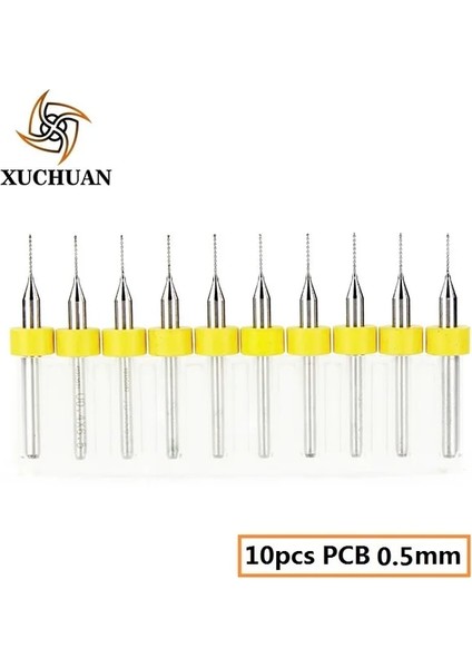 Pcb0.5 10 Adet 2 Kutu 0.3-1.2mm Pcb Matkap Ucu Mikro Matkap Ucu Pcb Baskılı Devre Delme Aracı 1/8 ''shank Karbür Delik Delme Kesici (Yurt Dışından)