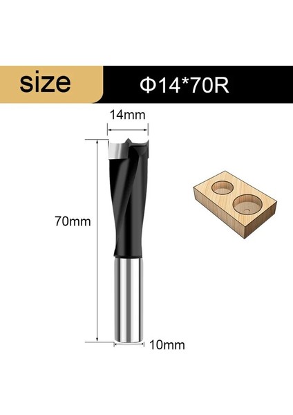 14X70R Tideway 1 Adet Ağaç Işleme Forstner Çete Matkap Uçları Alaşım Delik Açıcı 70MM Toplam Uzunluk Yönlendirici Bit Ahşap Karbür Sıralı Matkap Kafası (Yurt Dışından)