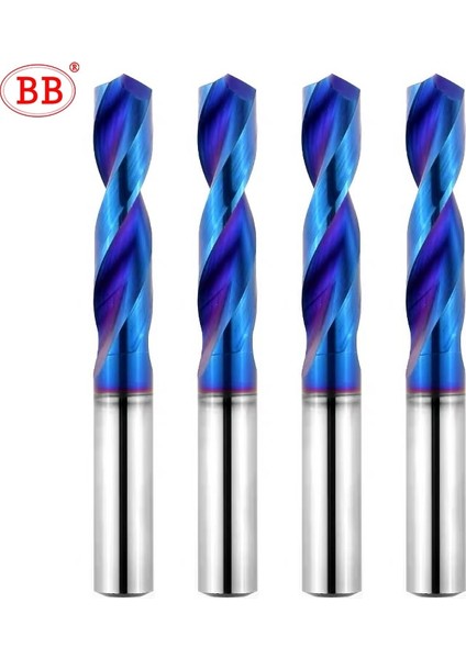BL2060 8.5mm, Yuvarlak Düzenli Bb Katı Karbür Büküm Matkap Mavi Kaplamalı 1MM-10MM Cnc Nc Makine Aracı Sert Metal Çelik Sondaj 1 Adet (Yurt Dışından)
