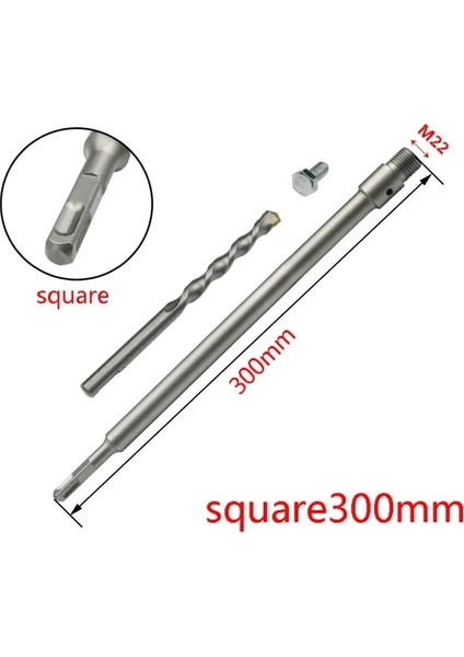 Sds Kare 300MM Sds Plus Elektrikli Çekiç Duvar Içi Boş Taş Beton Alaşımlı Delikli Klima Kurulumu Sondaj 30MM-160MM (Yurt Dışından)
