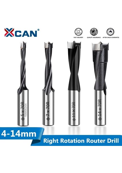 11X70R Xcan 1 Adet 4MM-10MM Sağ Rotasyon Ahşap Yönlendirici Matkap Ucu Satır Sondaj Ahşap 2 Flüt Karbür Ahşap Forstner Matkap Uçları (Yurt Dışından)