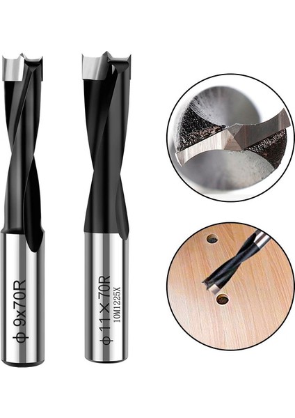 11X70R Xcan 1 Adet 4MM-10MM Sağ Rotasyon Ahşap Yönlendirici Matkap Ucu Satır Sondaj Ahşap 2 Flüt Karbür Ahşap Forstner Matkap Uçları (Yurt Dışından)