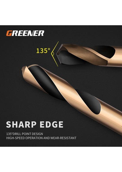 3.0mm 5 Adet Yeşil Burgu Bit Çift Başlı Çift Kenarlı Metal Paslanmaz Çelik Kobalt Ultra Sert Matkap Demir Delme 3.0-6.0mm Matkap Ucu (Yurt Dışından) modelleri