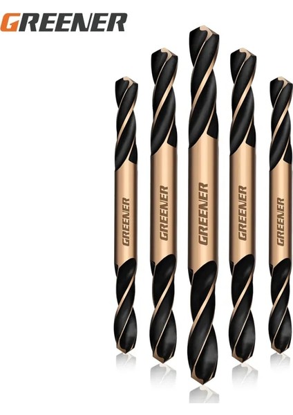 3.0mm 5 Adet Yeşil Burgu Bit Çift Başlı Çift Kenarlı Metal Paslanmaz Çelik Kobalt Ultra Sert Matkap Demir Delme 3.0-6.0mm Matkap Ucu (Yurt Dışından) fırsatları