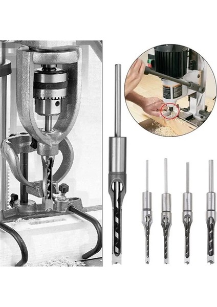 6.4mm 6/8/12.5mm Hss Kare Delik Matkap Ucu Burgu Ucu Çelik Zıvana Açma Sondaj Özlem Dıy Mobilya Kare Matkap Ucu Ağaç Işleme Aletleri (Yurt Dışından) fırsatları