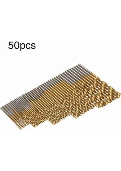 Altın Altın/gümüş 50 Pcs Titanyum Kaplamalı Hss Moda Çelik Matkap Ucu Seti Aracı 1/1.5/2/2.5/3mm Matkap Büküm Matkap Ucu Elektrikli El Aletleri Için (Yurt Dışından)