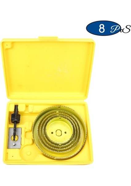 Sarı 8 Adet Üçgen Saplı Nındejın 8/11/16 Adet Delik Testere Kiti #50 Çelik 19-127MM Delik Kesici Matkap Ucu Aracı Delik Testere Seti Ahşap Plastik Ahşap Kesici (Yurt Dışından)