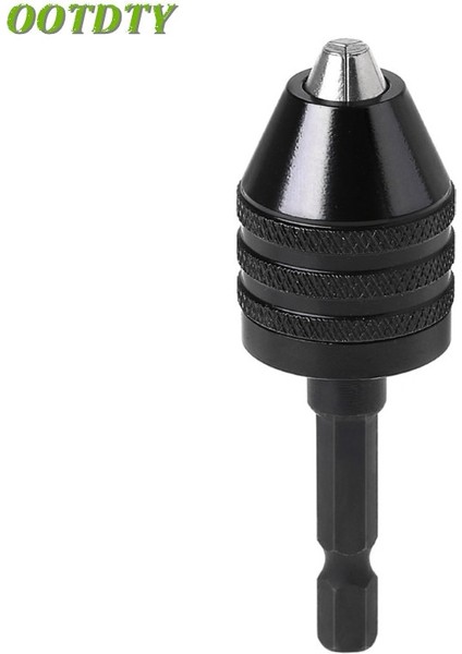 0.8-8mm Ootdty 1/4 "anahtarsız Matkap Ucu Chuck Adaptörü Dönüştürücü Hızlı Değişim 0.8-8mm 0.6-6.5mm Hex Shank (Yurt Dışından)