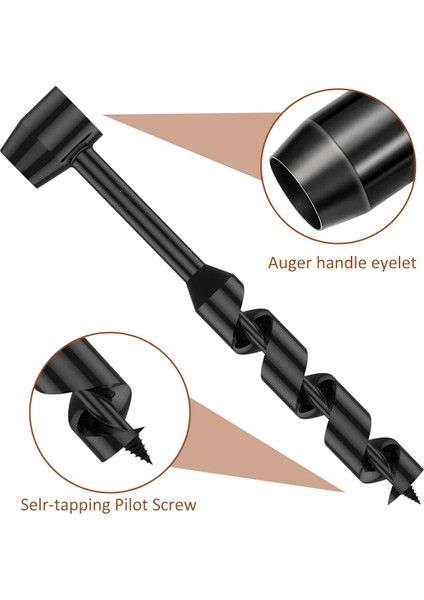 10 x 230MM Bushcraft El Matkap Karbon Çelik Manuel Burgu Matkap Taşınabilir Manuel Survival Matkap Ucu Kendinden Dokunarak Survival Ahşap Yumruk Aracı (Yurt Dışından) fiyatları