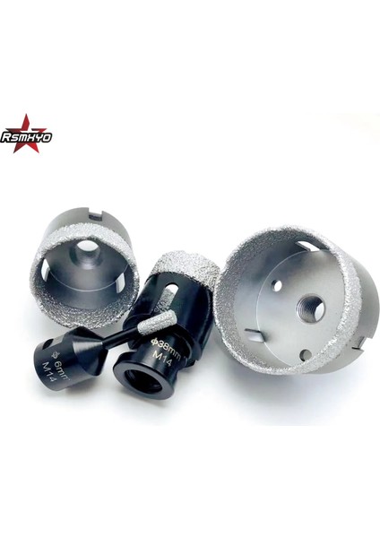 65MM M14 Konu Kuru Vakum Lehimli Elmas Sondaj Karot Ucu Porselen Karo Matkap Uçları Açı Öğütücü Için Mermer Taş Duvar Delik Testere (Yurt Dışından) fırsatları