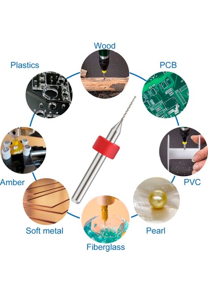3.05MM 1 Kutu (10 Adet) Xcan 10 Adet 0.15-3.05MM Carbied Pcb Mini Matkap Ucu Baskı Devre Sondaj 3.175MM Shank Pcb Matkap Ucu Seti (Yurt Dışından)