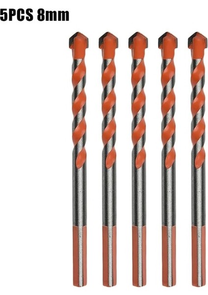5 Adet 8mm 5-12 Adet 6mm Çok Fonksiyonlu Matkap Uçları Seramik Duvar Cam Delme Delik Çalışma El Aracı Üçgen Büküm Matkap Ucu Karbür Matkap (Yurt Dışından)