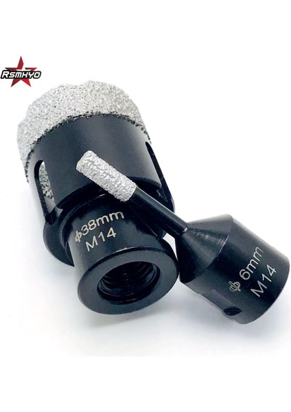 55MM Rsmxyo 1 Adet Kuru Elmas Delme Çekirdek Uçları Seramik Karo Delik Testere Kesici Granit Mermer Matkap Uçları M14 Konu Açıcı (Yurt Dışından)