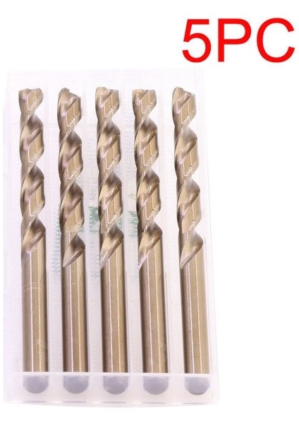 5pc 1.3mm Mzg 1.0 - 13.0 mm Kobalt Kaplamalı Düz Şaft Standart Uzunluk Hss M35 Yüksek Hız Çelik Matkap Uçları Seti Cnc Delme Kesici (Yurt Dışından)