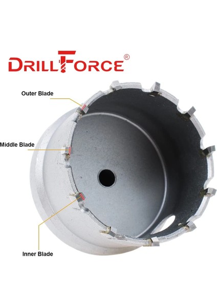 33MM Drillforce 12-200MM Tct Delik Testere Matkap Uçları Alaşım Karbür Kobalt Çelik Kesici Paslanmaz Çelik Levha Demir Metal Kesme Kiti (Yurt Dışından) fırsatları