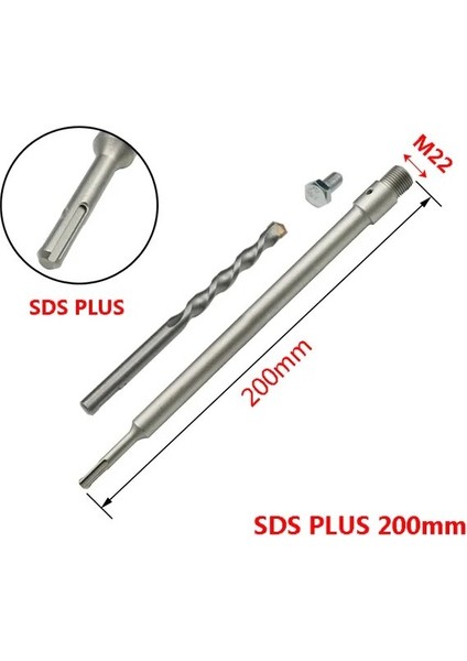 Sds Plus 200MM Sds Plus Elektrikli Çekiç Duvar Içi Boş Taş Beton Alaşımlı Delikli Klima Kurulumu Sondaj 30MM-160MM (Yurt Dışından)