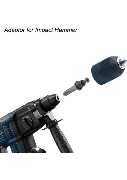 Chuck Kare A 0.8-10MM Dönüştürücü 3/8 "-20UNF Anahtarsız Matkap Chuck Konu Hızlı Değişim Adaptörü Sds Hex Darbeli Sürücü Anahtarı Matkap Ucu Adaptörü (Yurt Dışından) indirimleri