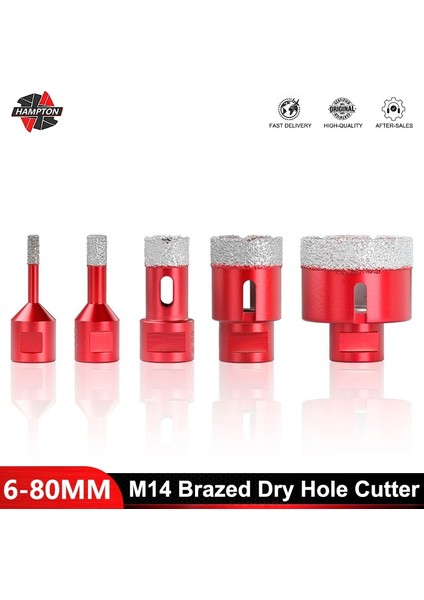 10MM 1 Adet 6MM-80MM Vakum Ipliği Lehimli Delik Açıcı Sondaj Karot Ucu M14 Açı Öğütücü Matkap Ucu Seramik Karo Granit Mermer Için (Yurt Dışından)