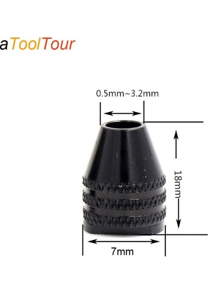 Chuck M7 Kısa 0.5-3.2mm M7 M8 Çok Chuck Anahtarsız Dremel Matkap Deliği Döner Araçları Matkap Ucu Chucks Adaptörü Dönüştürücü Evrensel Mini Chuck (Yurt Dışından)