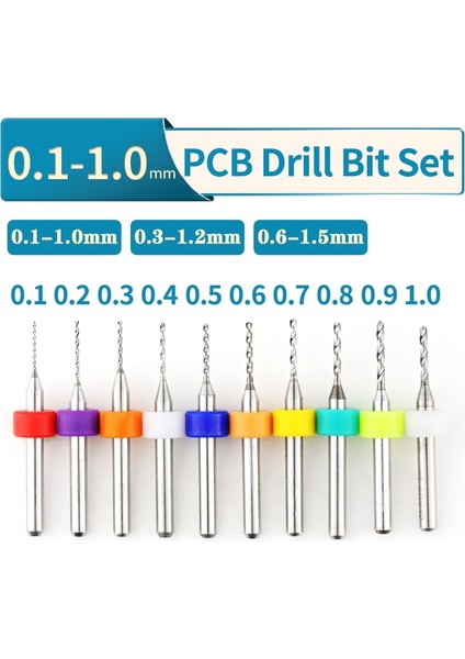 10 Adet 0.5 Karbür Mikro Matkap Uçları Mini Cnc Delme Ucu Seti Baskı Devre Matkap Ucu Pcb Için Kurulu (Yurt Dışından)