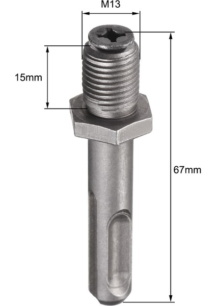 68X17MM 5 Adet 3/8 "1/2" Matkap Chuck Adaptörü Sds Plus 3/8 "1/2" M10 M13 Konu Anahtarsız Matkap Chuck Adaptörü Yuvarlak Şaft Darbeli Sürücü Için (Yurt Dışından) indirimleri
