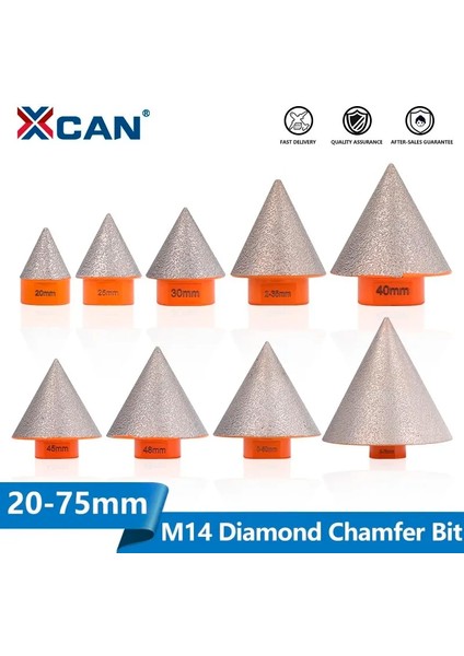 38MM Xcan M14 Elmas Pah Uçları 20-75MM Freze Kiremit Kesici Mermer Beton Delik Testere Duvar Sondaj Taçlar Inşaat Araçları (Yurt Dışından)