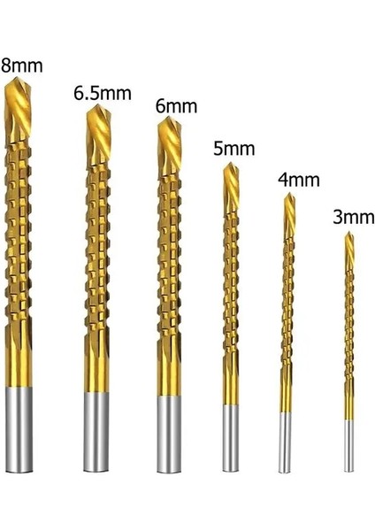 6 Adet 3/6 Adet Kobalt Matkap Ucu Seti Spiral Vida Metrik Kompozit Musluk Matkap Ucu Musluk Büküm Matkap Ucu Seti Kesme Için Delme Parlatma (Yurt Dışından)