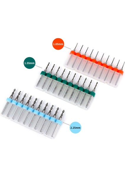 2.9mm 10 Adet Vack 10 Adet Pcb Mini Matkap Ucu Seti Tungsten Çelik Karbür Metal Matkap Baskı Devre Cnc Makinesi Uçları Alet Setleri 3.175MM (Yurt Dışından)