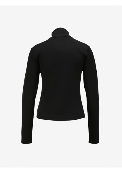 Siyah Kadın Dik Yaka Uzun Kollu T-Shirt D3WL-TST1 fiyatları